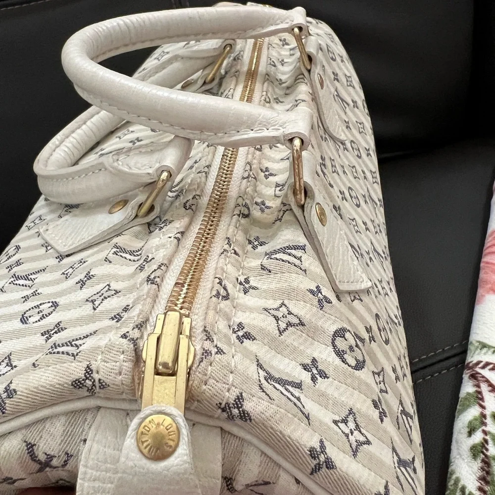 Louis Vuitton Monogram Mini Lin Speedy 30 - Picture 5 of 13